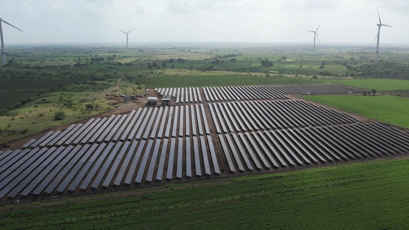 6.02 MW utility-scale ground-mounted solar farm at Chavand, Amreli district, Gujarat