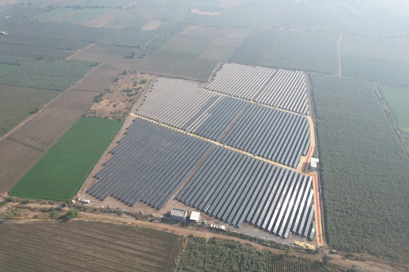 6 MW utility-scale ground-mounted solar park at Gavadka village, Amreli district, Gujarat